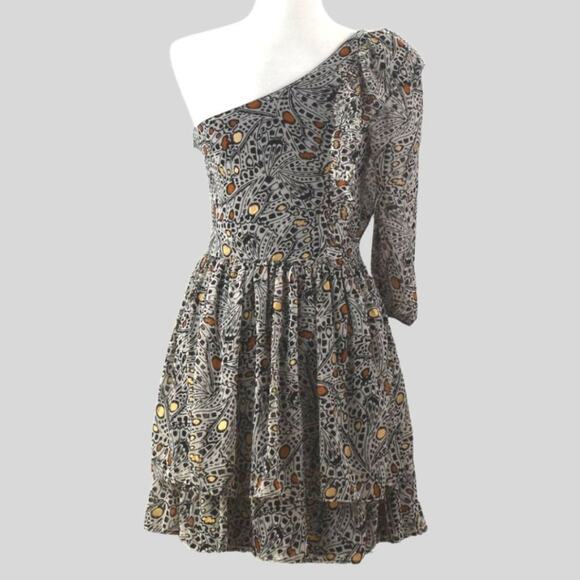 EXPRESS X RACHEL ZOE Women's One Shoulder Dress Size XS - Picture 3 of 8